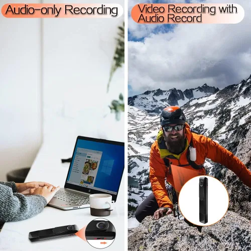 Miniatura 2 de 1080P HD Mini cámara de bolsillo grabadora de vídeo soporte Loop grabación de video, grabación de audio solamente, tarjeta de memoria de 32 GB