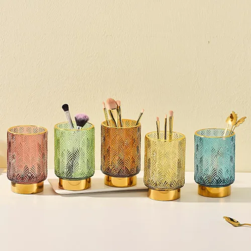 Miniatura 7 de Organizador de brochas de maquillaje, soportes para cepillos de dientes, soporte para lápices de escritorio, taza multifuncional para pinceles
