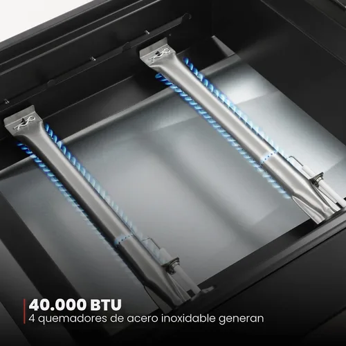 Miniatura 7 de Royal Gourmet GD4002T Combo de Parrilla y Plancha Tailgater de 4 Quemadores, Parrilla Portátil de Gas Propano de Superficie Plana con Salida