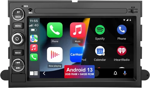 Miniatura 10 de Radio de coche Android 13 compatible con Ford F150 F250 F350 Fusion Edge Explorer Taurus Freestar, audio estéreo para automóvil con CarPlay