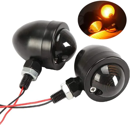 INNOGLOW foco de luz de giro para motocicleta, lente ámbar universal, luces indicadoras intermitentes para motocicletas personalizadas Suzuki Style-1