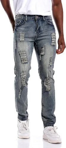 Miniatura 4 de MICKASON jeans rasgados y entallados para hombre