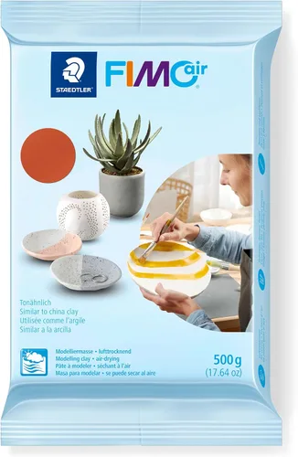 Miniatura 9 de STAEDTLER lufttrocknende Modelliermasse FIMO aire, grau, sofort gebrauchsfähig, kein Brennvorgang notwendig, 17.64 oz, angenehme Haptik, klebt gris