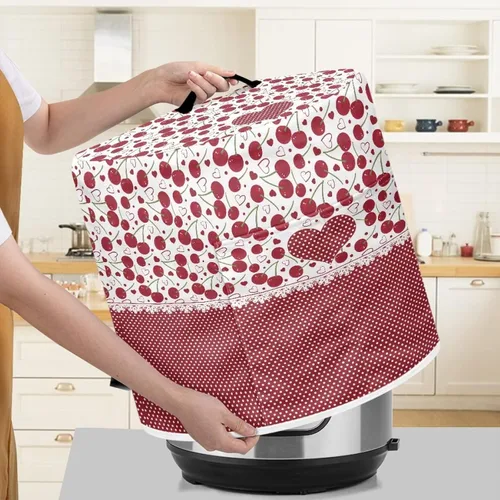 Miniatura 4 de Flashideas Cherry Love - Funda para olla a presión con bolsillo de almacenamiento compatible con olla instantánea de 8 cuartos de galón, accesorios