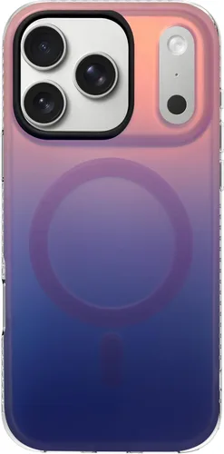 Miniatura 23 de Funda degradada para iPhone 14 Pro - Diseño multicolor degradado naranja y amarillo, resistente a los impactos y con imanes