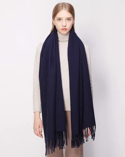 Miniatura 15 de RIIQIICHY Bufanda 100% de lana, chales y envolturas de pashmina para mujer, cachemira cálida para invierno, bufandas suaves más gruesas