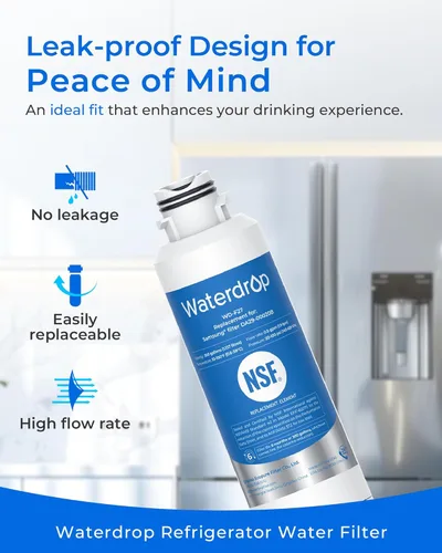 Miniatura 4 de Waterdrop DA29-00020B Filtro de agua para refrigerador, repuesto para Samsung HAF-CIN/EXP, DA29-00020B-1, RF263BEAESR, RF263TEAESG, RF4287HARS