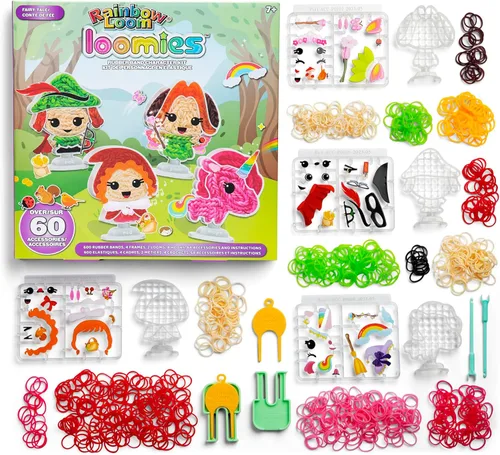 Miniatura 5 de Rainbow Loom: Loomies Fairy Tale Paquete de 2 unidades: kit de 4 personajes y kit de 2 personajes. Crea 6 personajes temáticos con 2 kits de bandas