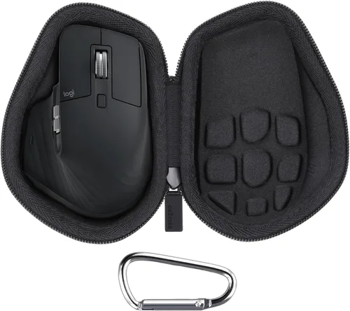 co2CREA Carcasa rígida de repuesto para mouse inalámbrico avanzado Logitech MX Master 4/MX Master 3 Master 3S (estuche negro grafito)