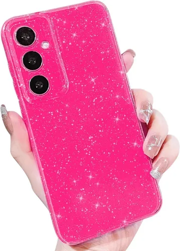 Miniatura 20 de MINSCOSE Compatible con Samsung Galaxy S22 Plus Case, Bonito Color Neón Brillante, con Purpurina Brillante Delgada Resistente a Golpes de Silicona