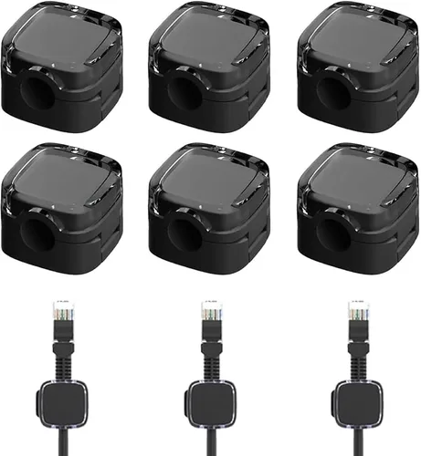 Paquete de 6 organizadores magnéticos de cables de carga, organizador de cables 2026, clips magnéticos para organizar cables, soporte de