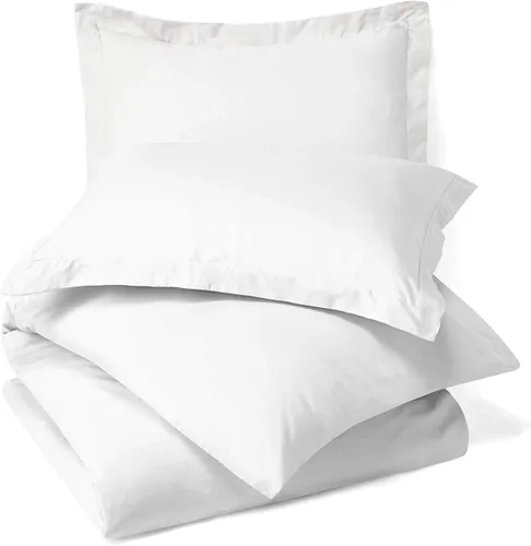 Miniatura 18 de Juego de cama de 4 piezas, 100% algodón, 1000 hilos, funda de edredón, fundas de almohada y sábana bajera ajustable con bolsillo extra profundo