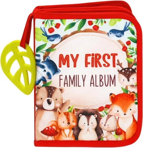 Urban Kiddy™ Mi Primer Álbum Familiar del Bebé | Juego de Regalo de Libro Suave de Tela con Fotos para Recién Nacidos, Niños Pequeños y Niños