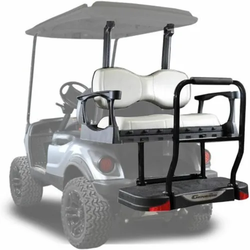 MADJAX Genesis 250 - Kit de asiento trasero de acero para carrito de golf compatible con Yamaha G29/Drive | Compatible con modelos 2007-2016 Gris