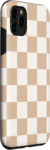 Miniatura 3 de iPhone 11 Pro Max - Funda para tablero de ajedrez, color beige claro