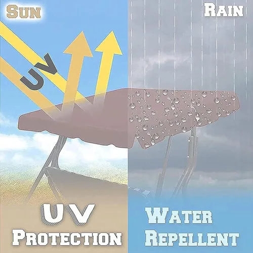 Miniatura 7 de Cubierta superior de repuesto para toldo de patio al aire libre, cubierta de toldo de repuesto impermeable, protector antipolvo, bloqueo UV, sombra