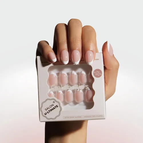 Miniatura 12 de Celebritips Uñas postizas a presión - Salon U-ltimate™ Bailarina, Uñas de almendra extra cortas, reutilizables 16 tamaños - Kit de 32 uñas