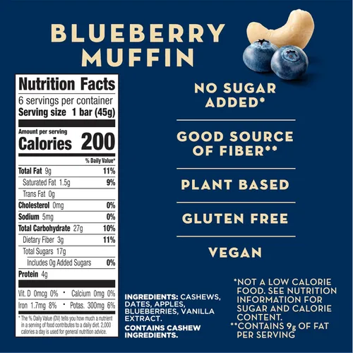 Miniatura 2 de Larabar - Muffin, barras veganas de frutas y nueces sin gluten, 6