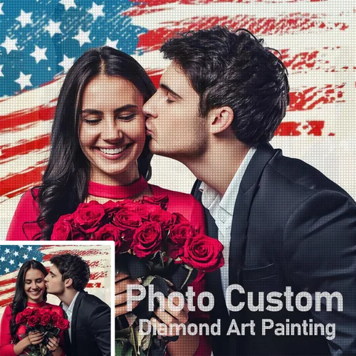 Mougins Pintura artística de diamante personalizada 5D, foto para personalizar tu propia imagen, por kit de imágenes de diamante, por números para