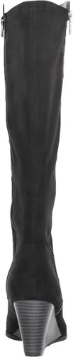 Miniatura 2 de Style & Co. Wynterr - Botas altas de cuña de gamuza sintética para mujer, color negro, 8.5 M (B,M), Negro