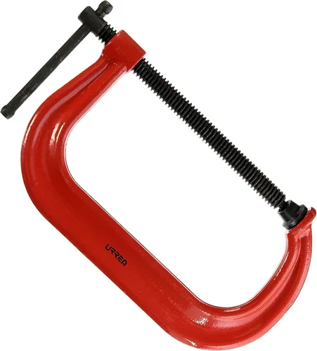 Miniatura 5 de URREA C-Clamp - Herramienta de sujeción resistente de 8 pulgadas con construcción forjada y diseño de garganta profunda - 408