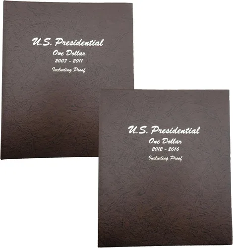 Miniatura 10 de Dansco Álbum Presidencial de Moneda del Dólar con Pruebas 2007-2011 Volumen 1#8184 con funda