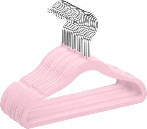 Miniatura 12 de MIZGI Perchas de terciopelo para niños, perchas antideslizantes para niños grandes, perchas de 14 pulgadas para jóvenes, ropa para adolescentes