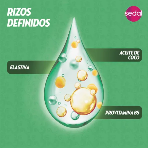 Miniatura 7 de Sedal Curls Defined Hair Comb Cream con aceite de coco, provitamina B5, elastina, 10.1 fl oz, paquete de 2