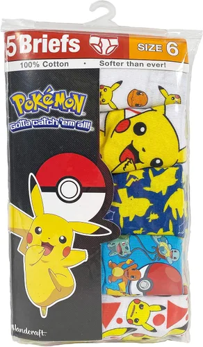 Miniatura 3 de Pokemon Multipacks de ropa interior para niños, Pokemon Paquete de 5 calzoncillos