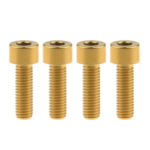 Miniatura 63 de Tornillos de titanio Ti M8 x15 20 25 30 35 40 45 50 60 2.756 in 0.049 in de paso hexagonal Allen Tornillos de cabeza hueca paquete de 4