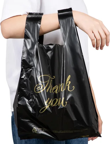 Miniatura 5 de Zonon 400 bolsas de compras de agradecimiento a granel para pequeñas empresas con asas en 3 tamaños, 10 x 16.5 pulgadas, 11.4 x 21 pulgadas, 13.8 x