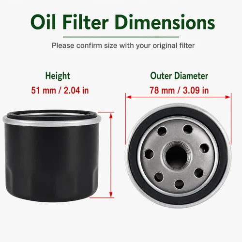 Miniatura 3 de YTH18542 Kit de ajuste de filtro de aire y aceite para cortadora Husqvarna YTH18542 Craftsman 917.289244 917.288620 917.203810 917.203830 917.288070