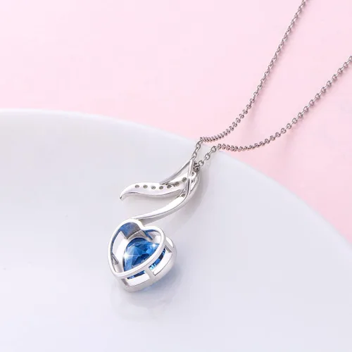 Miniatura 3 de (Dije para collar de nota musical) De plata de ley 925 para mujeres y niñas, 18.0in