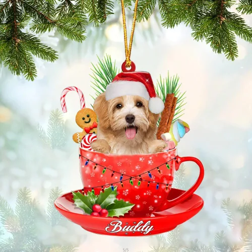 Miniatura 40 de Alaskan Malamute - Adorno acrílico personalizado para perro en taza, adorno de Navidad personalizado para perro 2023, decoración de árbol