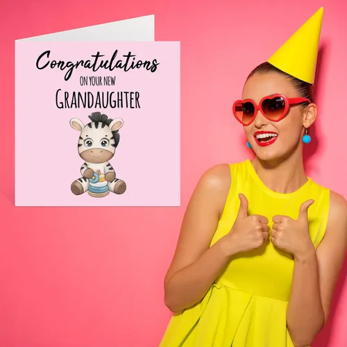 Miniatura 7 de Stuff4 Nueva tarjeta de bebé niña – Nueva hija – Tarjetas de felicitación para recién nacido, tarjetas de felicitaciones bien hechas, regalos