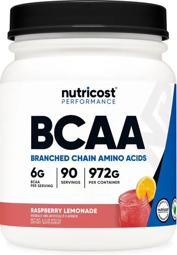 Miniatura 9 de Nutricost BCAA en Polvo 2:1:1 (90 Porciones, Sin Sabor Añadido) - Aminoácidos de Cadena Ramificada