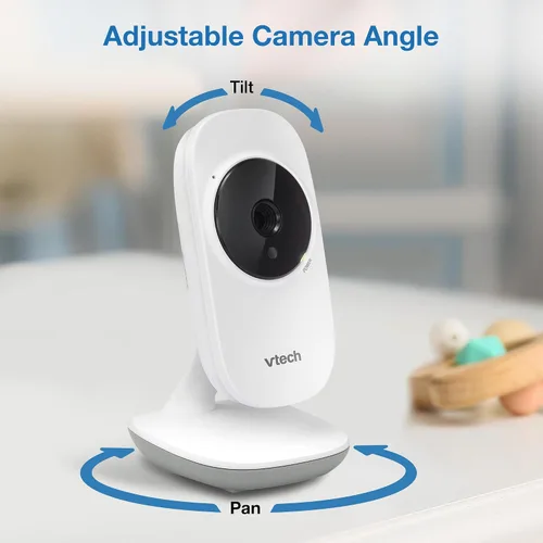 Miniatura 5 de VTech VM819-2 Monitor de bebé, pantalla de 2.8 pulgadas, 2 cámaras, rango de 1000 pies, visión nocturna, audio de 2 vías, sensor de temperatura