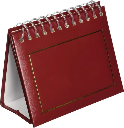 Pioneer Photo Albums Caballete de 50 bolsillos de cuero sintético encuadernado en espiral para álbumes de fotos de 4 x 6 pulgadas, color burdeos