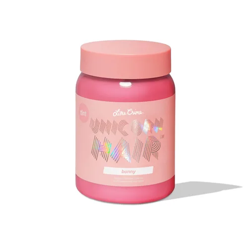 Lime Crime Tinte de cabello de unicornio de color pastel, Bunny (rosa pastel bebé) – Color de cabello semipermanente sin daños, acondiciona e