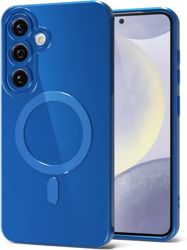 Miniatura 35 de Svanove para Samsung Galaxy S22 Funda de teléfono de silicona magnética, compatible con Magsafe, linda para mujeres, brillante color brillante, gel