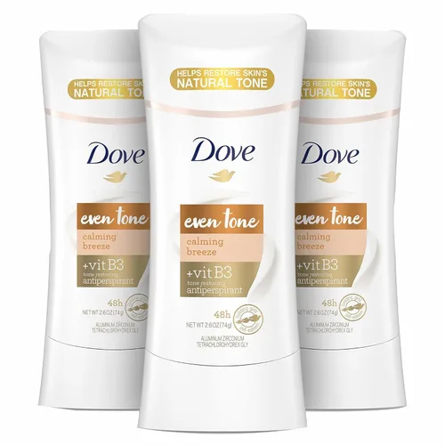 Dove Even Tone Desodorante Antitranspirante en Barra Apple Blossom & Mango Butter 3 Unidades Para Tono de Piel Desigual 2.6 oz