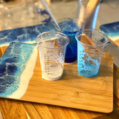 Miniatura 3 de [Paquete de 1000 unidades] Vasos graduados desechables de 8 onzas para mezclar resina epoxi, medidas en ml y onzas, pintura reutilizable multiusos