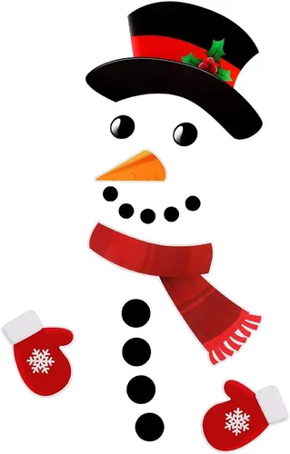 Miniatura 2 de D-FantiX Juego de 16 imanes de Navidad para refrigerador, diseño de muñeco de nieve, bonitos y divertidos imanes para refrigerador, decoraciones