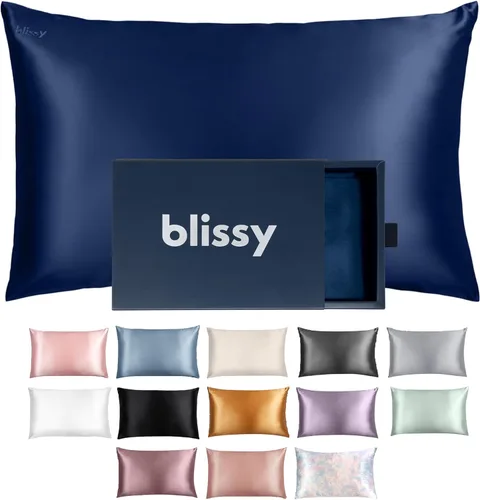 Miniatura 13 de Funda de almohada 100% de seda de morera pura de Blissy, fibras de alta calidad 6A con densidad de 22 momme, para el cuidado del cabello y la piel