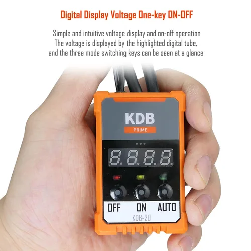 Miniatura 4 de Protector de batería de coche de 12 V, kit de interruptor de desconexión de voltaje de batería automático inteligente con pantalla LED de voltímetro