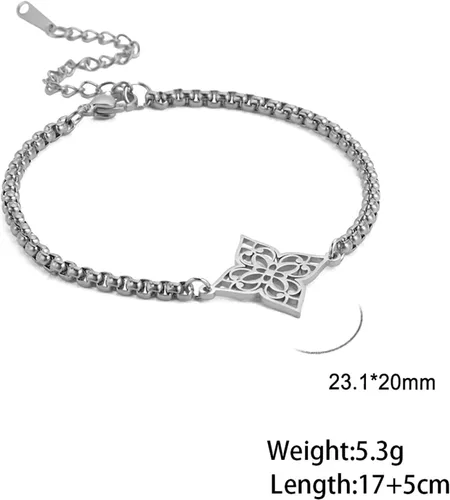 Miniatura 4 de Pulsera de nudo de bruja, nudo celta, símbolo de Wicca pagana, nudo mágico, pulsera de joyería de brujería, pulsera de acero inoxidable ajustable