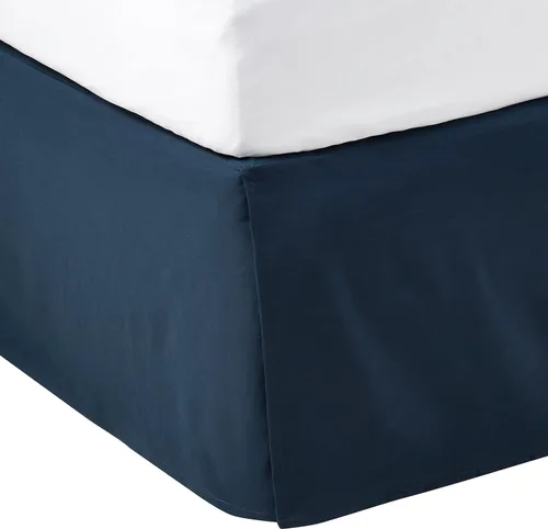 Miniatura 7 de Amazon Basics Falda de cama ligera plisada suave, lavable a máquina, tamaño King, color blanco hueso, sólido Blanco roto