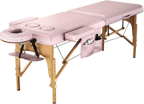 Miniatura 8 de Mesa de masaje de espuma viscoelástica prémium para mujer con agujeros para el pecho personalizados y sábanas personalizadas, estuche de viaje