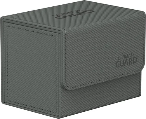 Miniatura 22 de Ultimate Guard Sidewinder 100+, caja de cubierta para 100 tarjetas TCG de doble manga, gris, cierre magnético y forro interior de microfibra para un