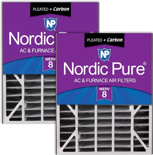 Miniatura 23 de Nordic Pure 20x25x5 (tamaño real: 19 3/4 x 24 1/4 x 4 7/8) Filtro de CA Air Bear MERV 13 Plus Carbon 4 Pack